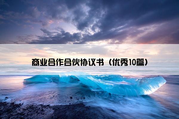 商业合作合伙协议书（优秀10篇）