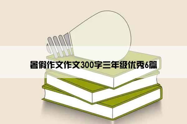 暑假作文作文300字三年级优秀6篇