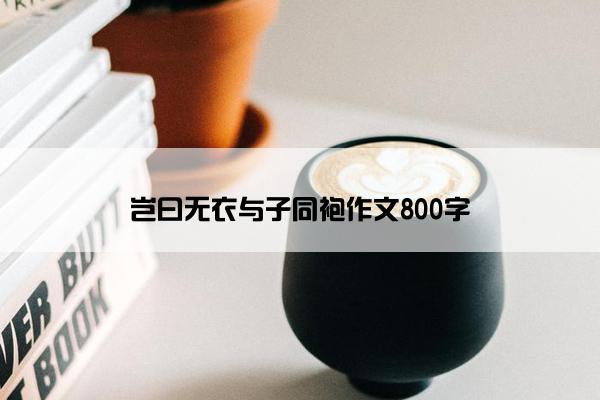 岂曰无衣与子同袍作文800字